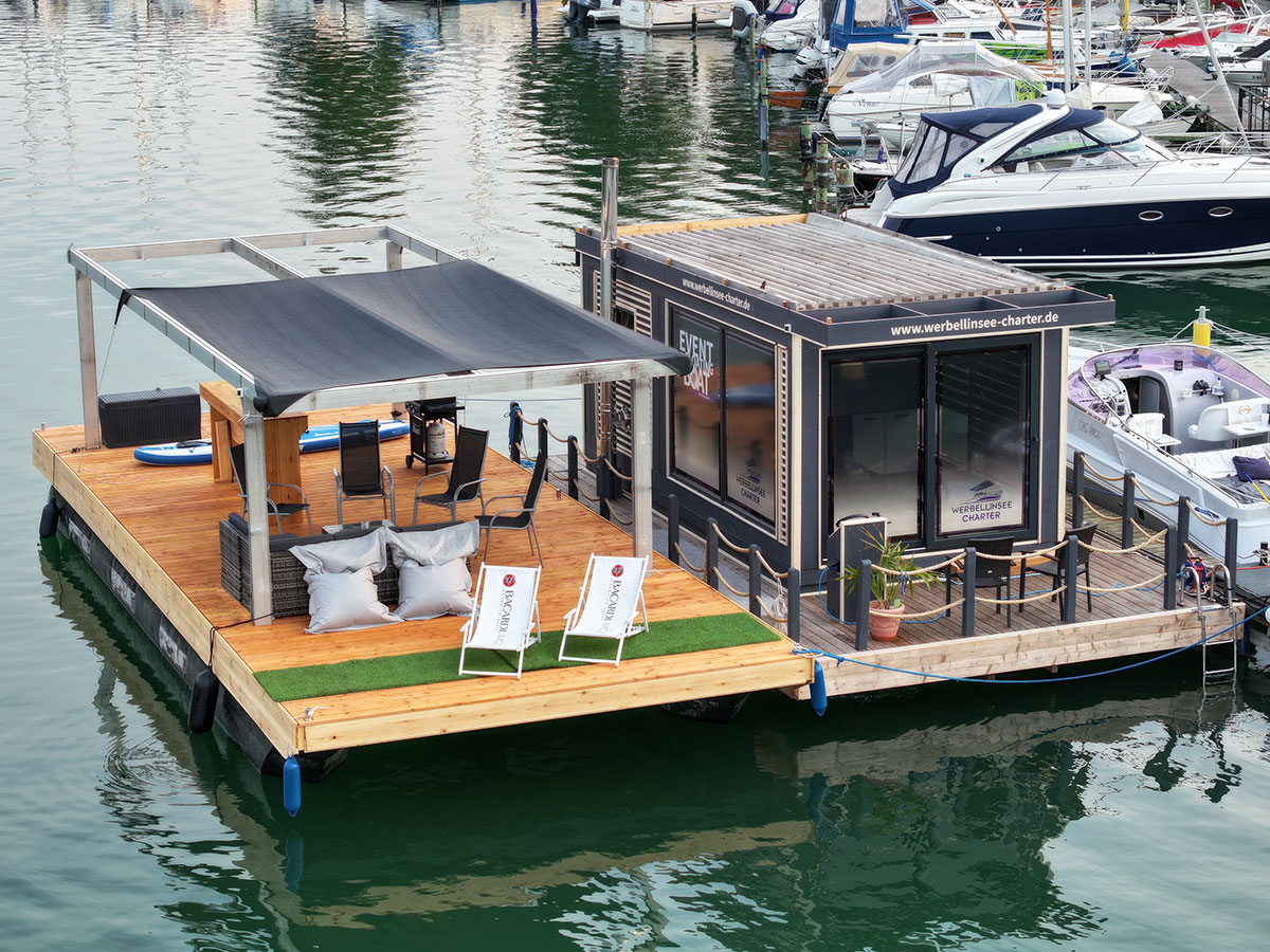 Eventboot Mieten Lounge Grill Bar Werbellinsee
